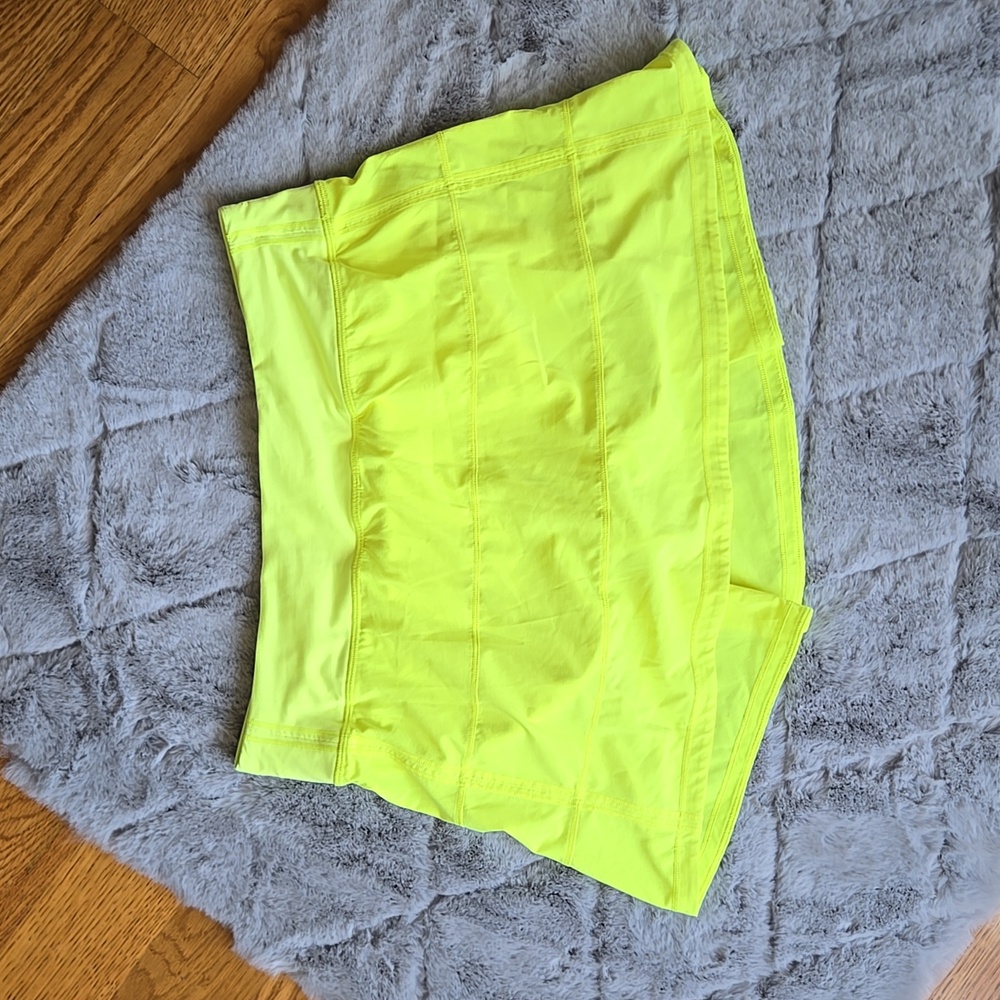 lululemon athletica Neon Yellow Skort